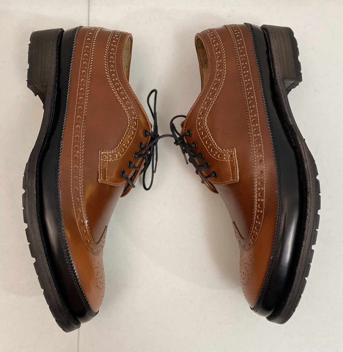 Dsquared2 Dsquared2 🇮🇹 Brown Leather Wingtip Mudguard Brogue 11 NEW Size US 11 / EU 44 - 5 Thumbnail