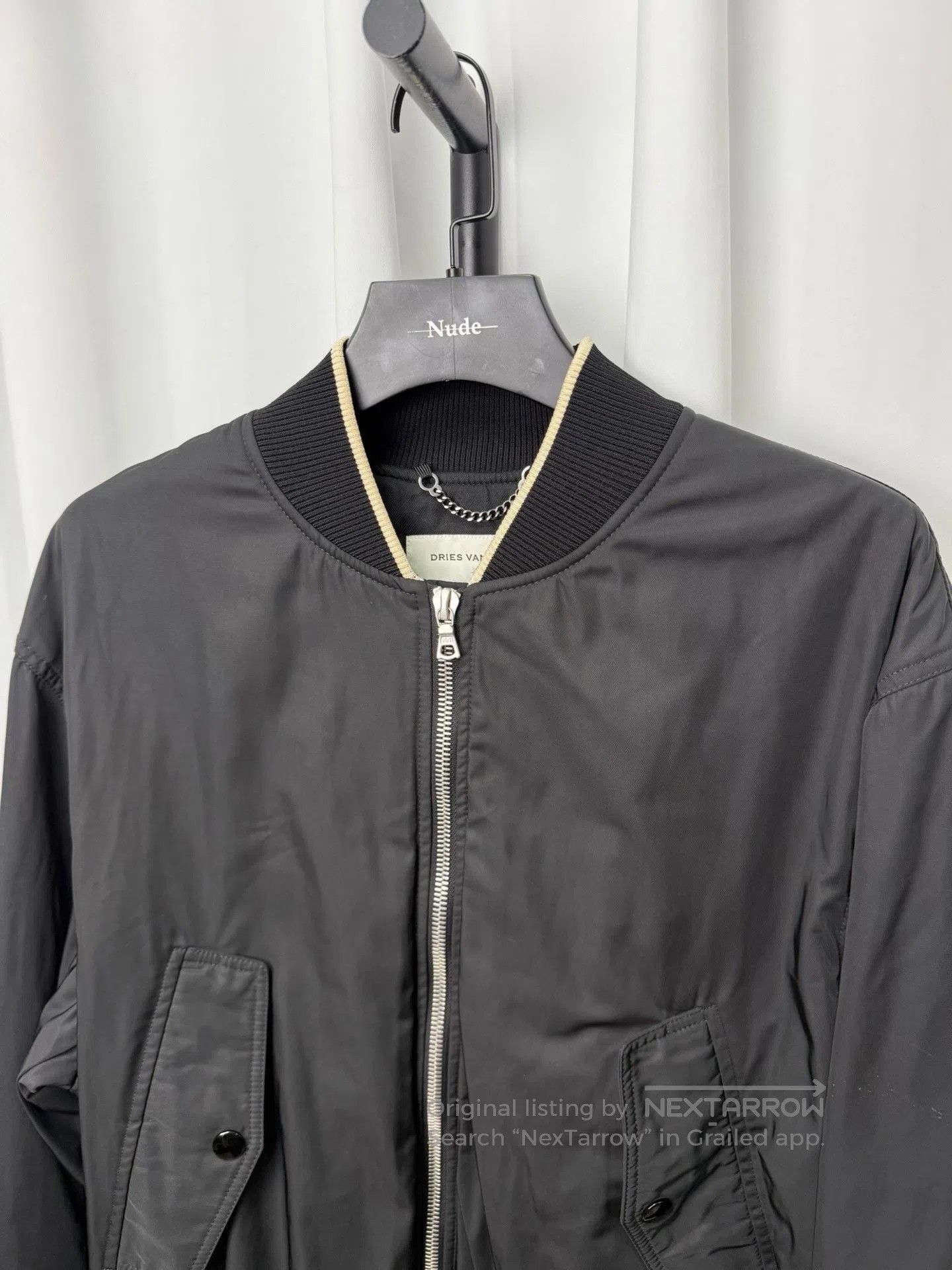 Dries Van Noten Dries Van Noten Back Zip Bomber Jacket. Size US L / EU 52-54 / 3 - 4 Thumbnail