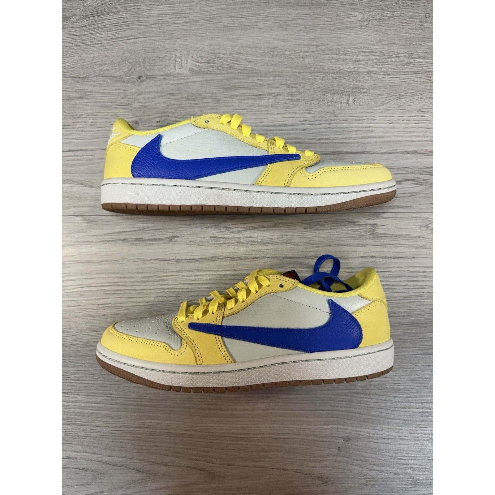 Jordan Brand × Travis Scott Travis Scott x Air Jordan 1 Retro Low Canary - Size 9w/7.5m Size US 9 / IT 39 - 2 Thumbnail