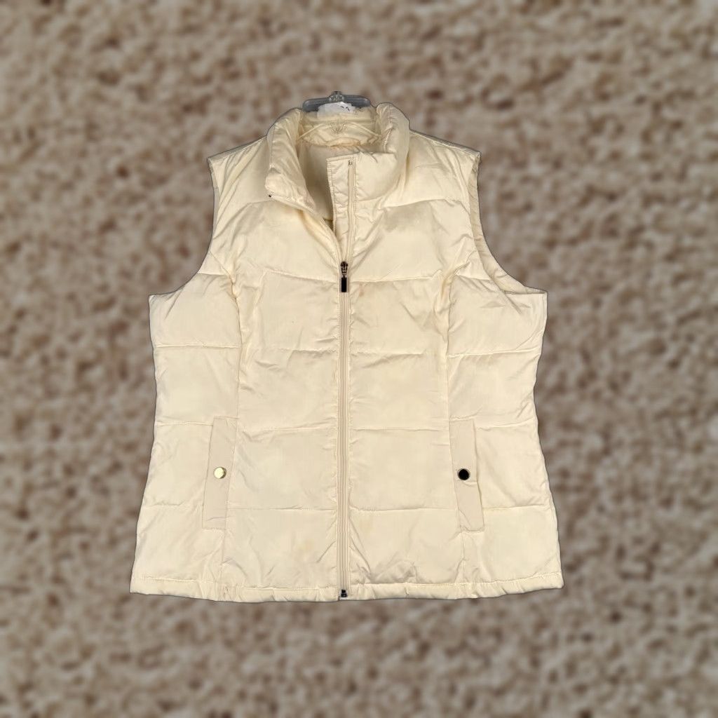 Charter Club Charter Club Vest Womens Large Yellow Puffter Style Polyester Shell Insulated Size L / US 10 / IT 46 - 1 Thumbnail