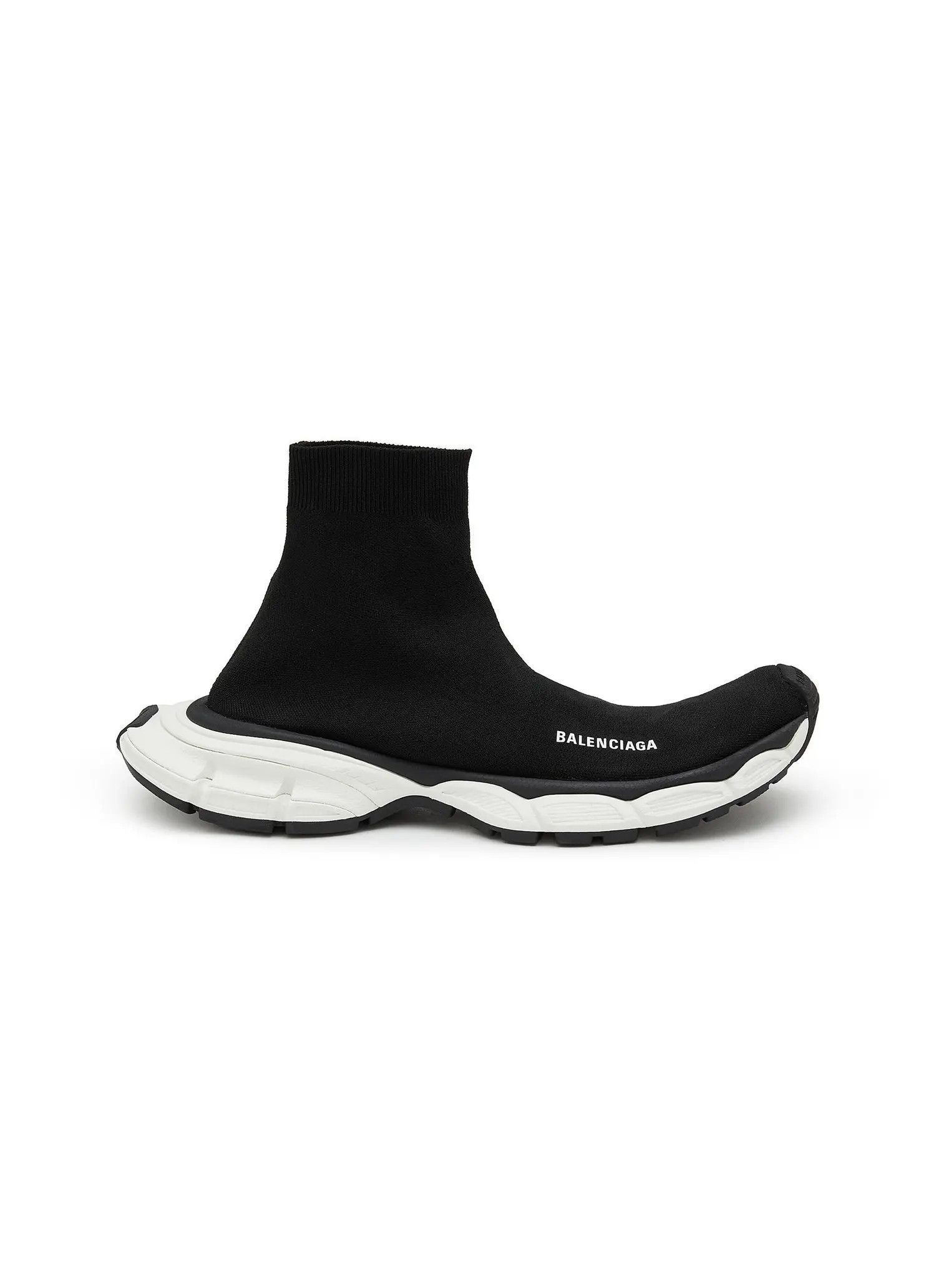 Balenciaga o1mt1gz1224 3XL Sock Recycled Knit Sneakers in Black Size US 9 / IT 39 - 1 Thumbnail