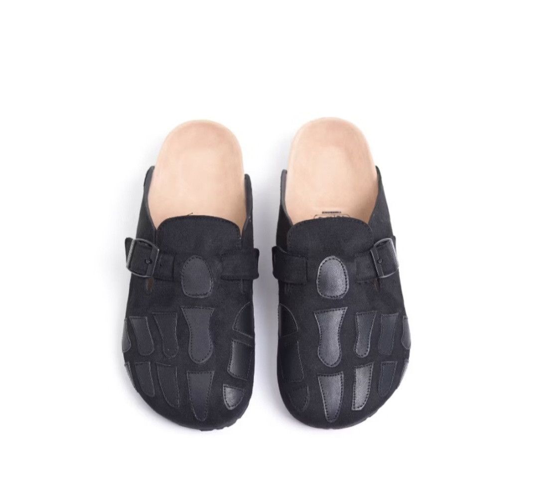 Japanese Brand Skull black Japanese style sandal Size US 8 / EU 41 - 1 Thumbnail