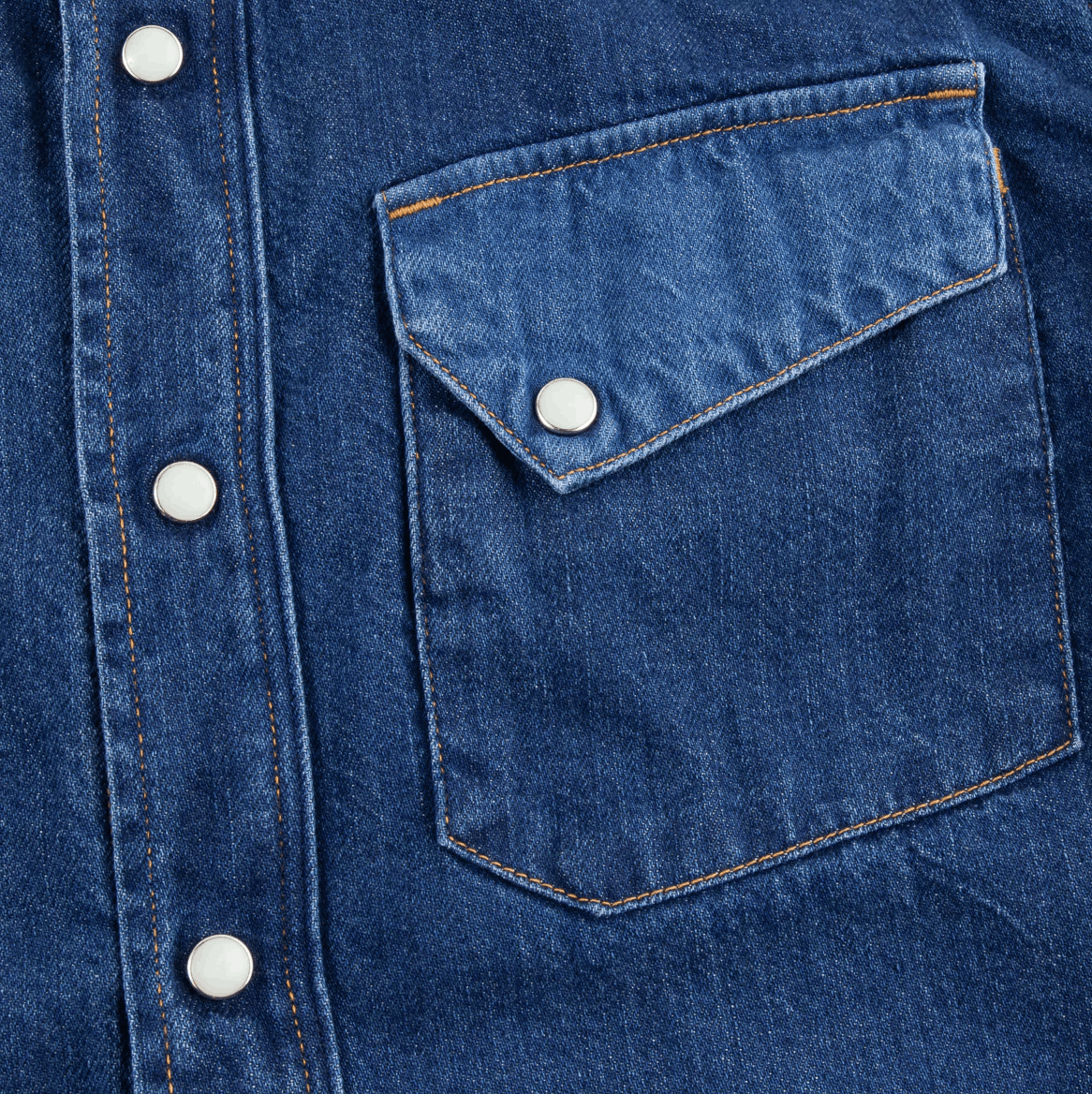 Kapital Kapital Denim Lace-up Western Shirt Indigo (Sz 3, fits M) Size US M / EU 48-50 / 2 - 4 Thumbnail