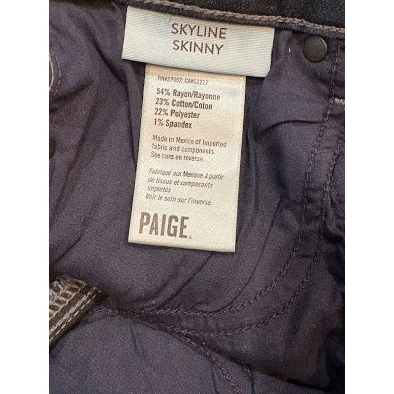 Paige Paige Skyline Skinny 5-Pocket Mid-Rise Jeans Size 26" / US 2 / IT 38 - 8 Thumbnail