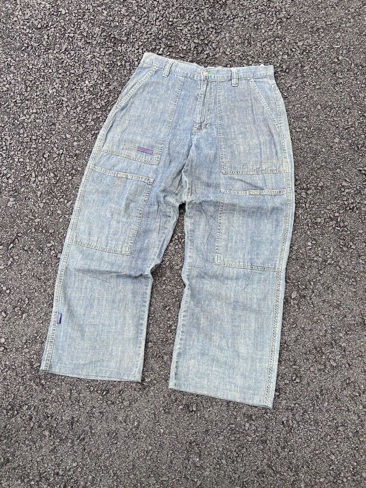 Tommy Hilfiger × Vintage TOMMY HILFIGER JEANS BAGGY Y2K Size US 33 - 2 Thumbnail