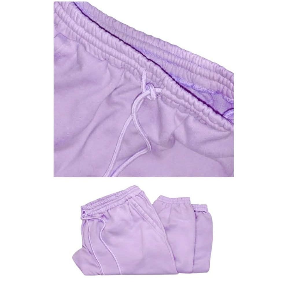 Other Purple Sweatpants Joggers Elastic Drawstring Soft Cozy SM Size 28" / US 6 / IT 42 - 3 Thumbnail