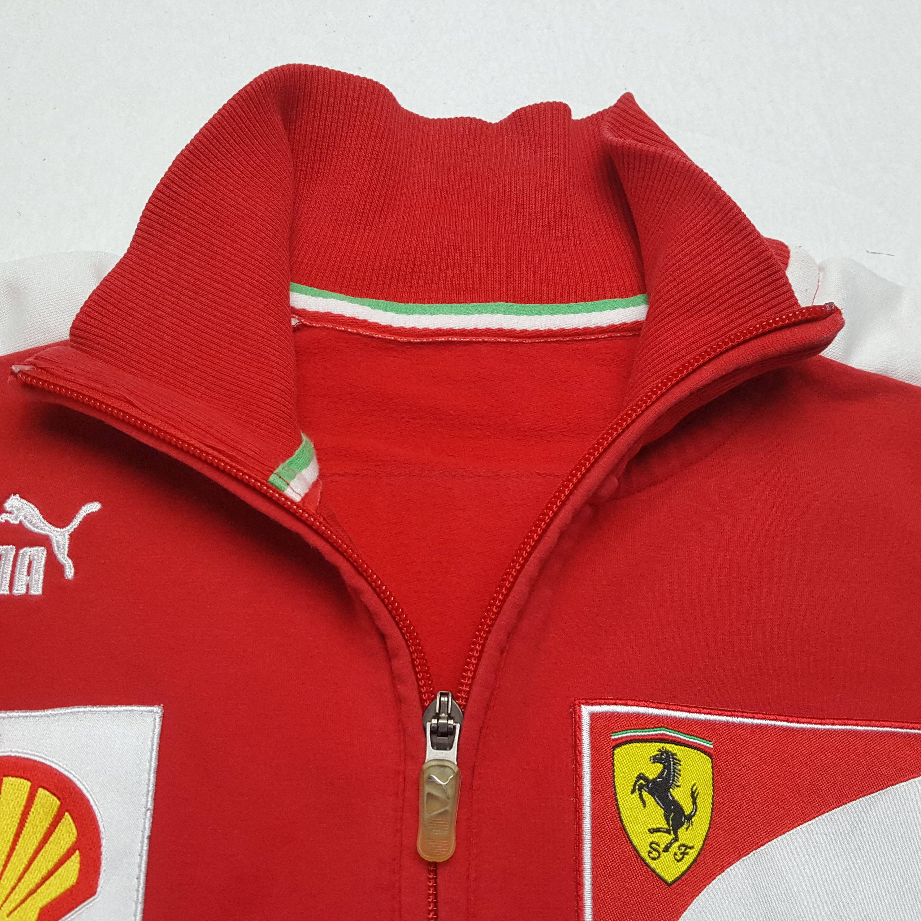 Ferrari × Puma × Vintage PUMA FERRARI SHELL Motorsports Half Zipper Sweatshirt Size US M / EU 48-50 / 2 - 11 Thumbnail