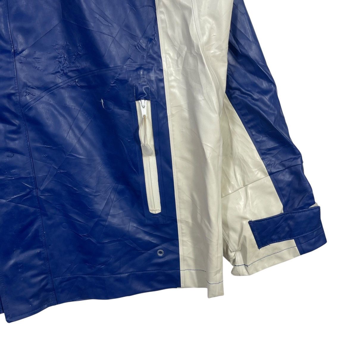 Vintage Shimano Waterproof Fishing Jacket Blue White Hooded Outdoor Size US XL / EU 56 / 4 - 6 Thumbnail