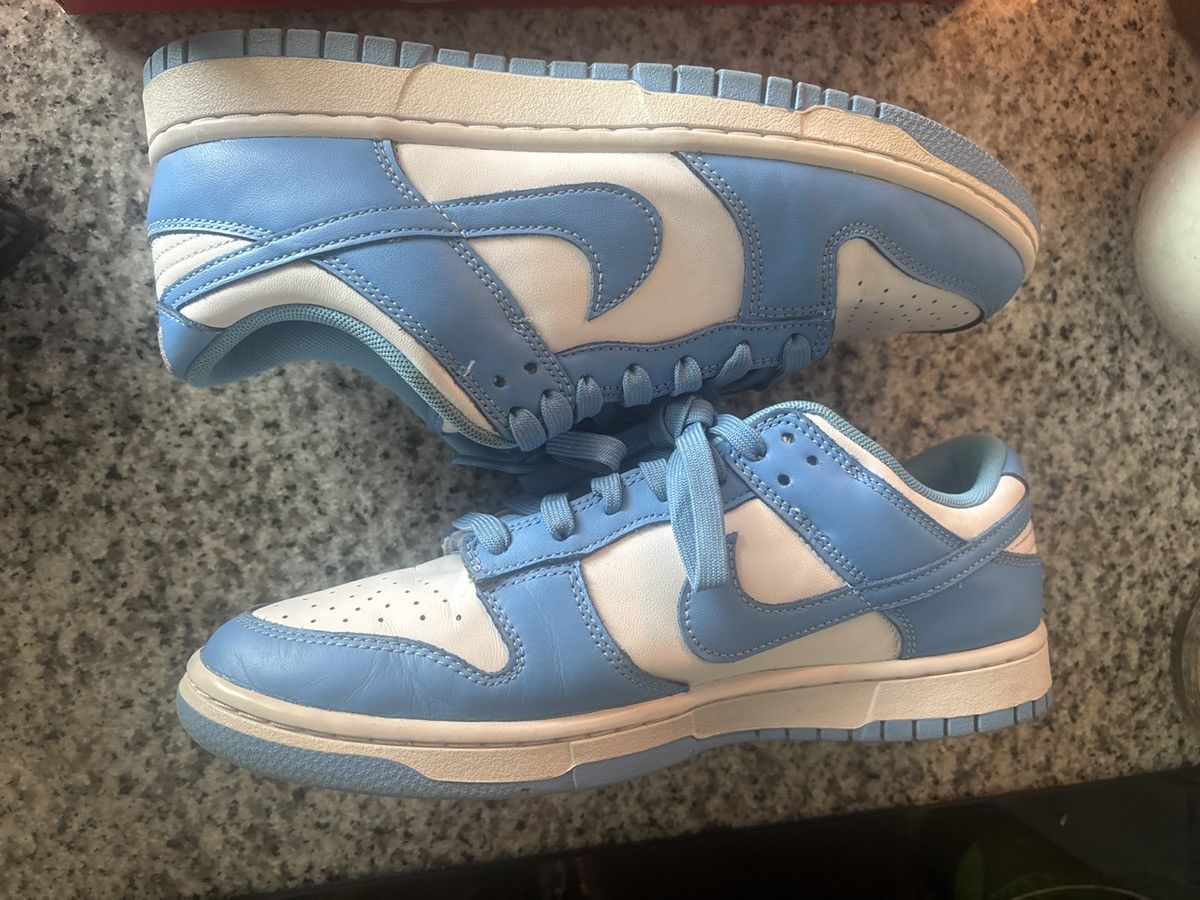 Nike Nike Dunk Low UNC University Blue Size US 9.5 / EU 42-43 - 6 Thumbnail