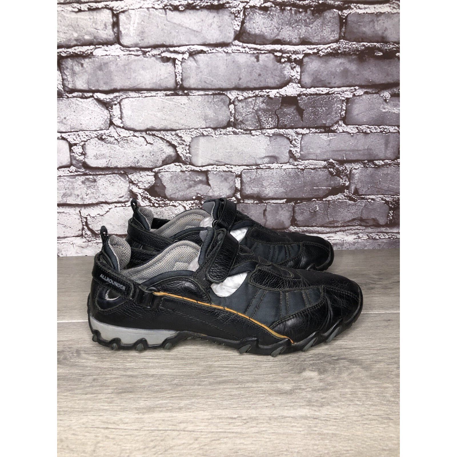 Mephisto Allrounder Mephisto Black Leather Mesh Comfort Sneakers Shoe Size US 8 / EU 41 - 7 Thumbnail