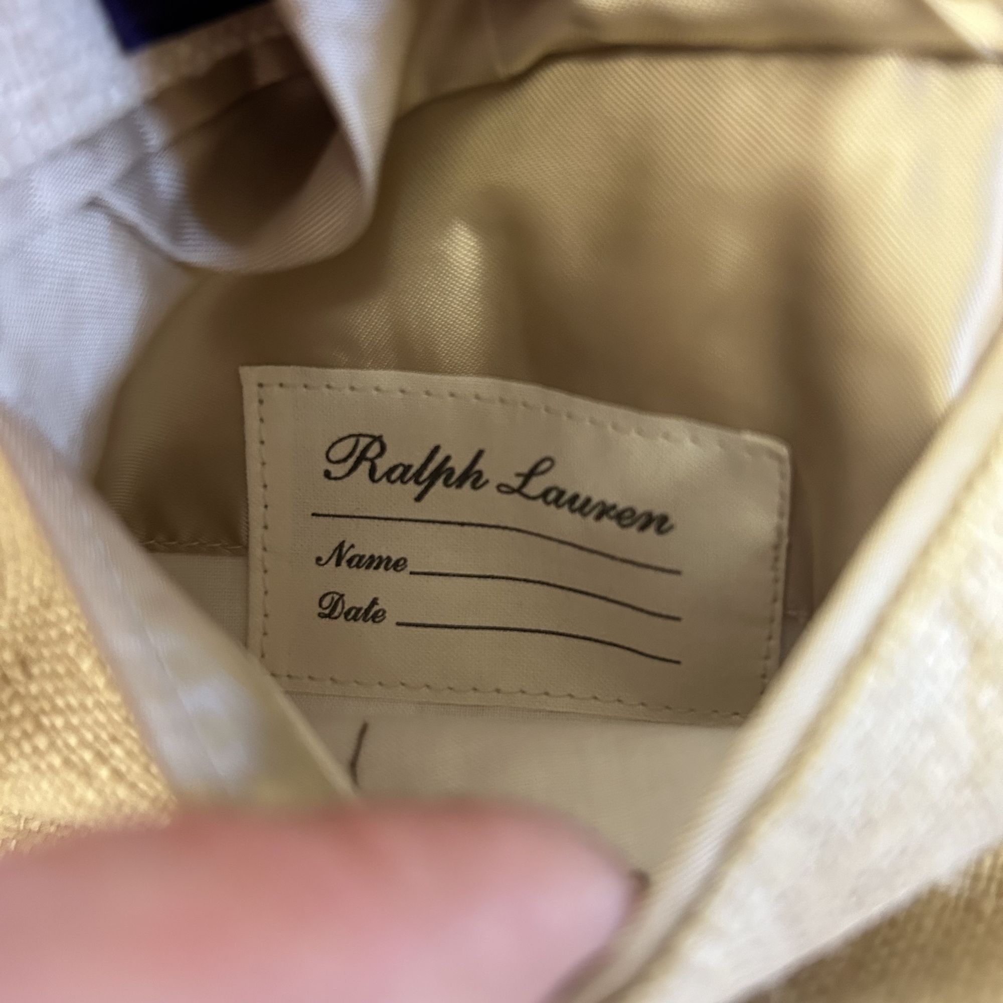 Ralph Lauren Ralph Lauren PURPLE LABEL Cream Sport Coat 3 BTN Jacket Size 44R - 14 Thumbnail
