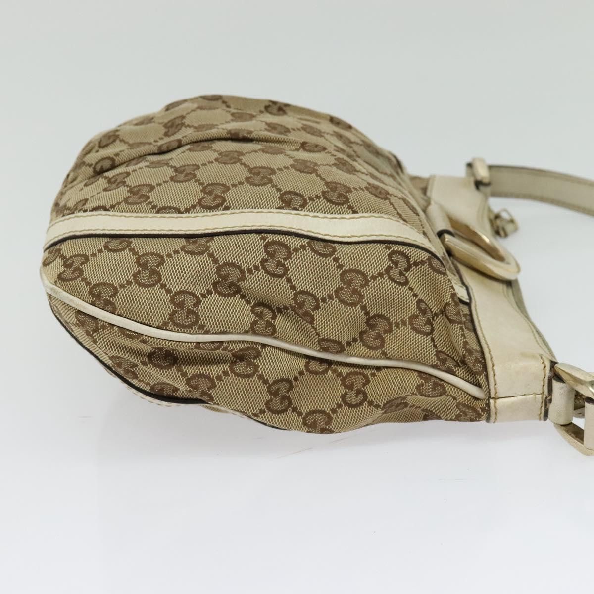 Gucci GUCCI GG Canvas Abbey Shoulder Bag Beige Gold Size ONE SIZE - 5 Thumbnail