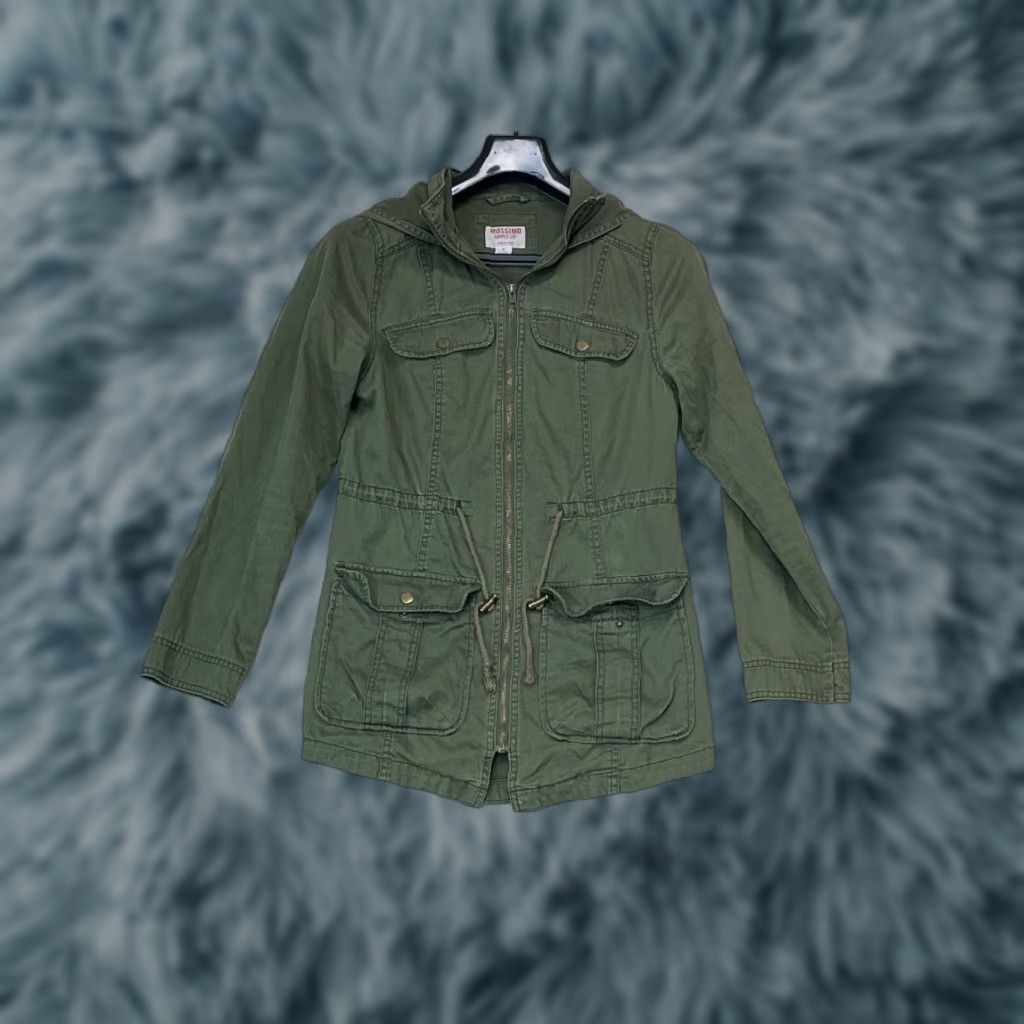 Mossimo Mossimo Women’s Green Military Jacket Size S Small Cargo Jacket Womens Green Military Jacket S Size S / US 4 / IT 40 - 1 Thumbnail