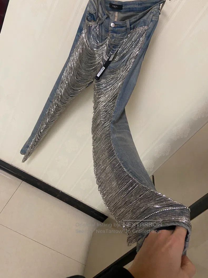 Amiri Amiri Size 33 Chain diamond jeans size 33 Size US 33 - 9 Thumbnail