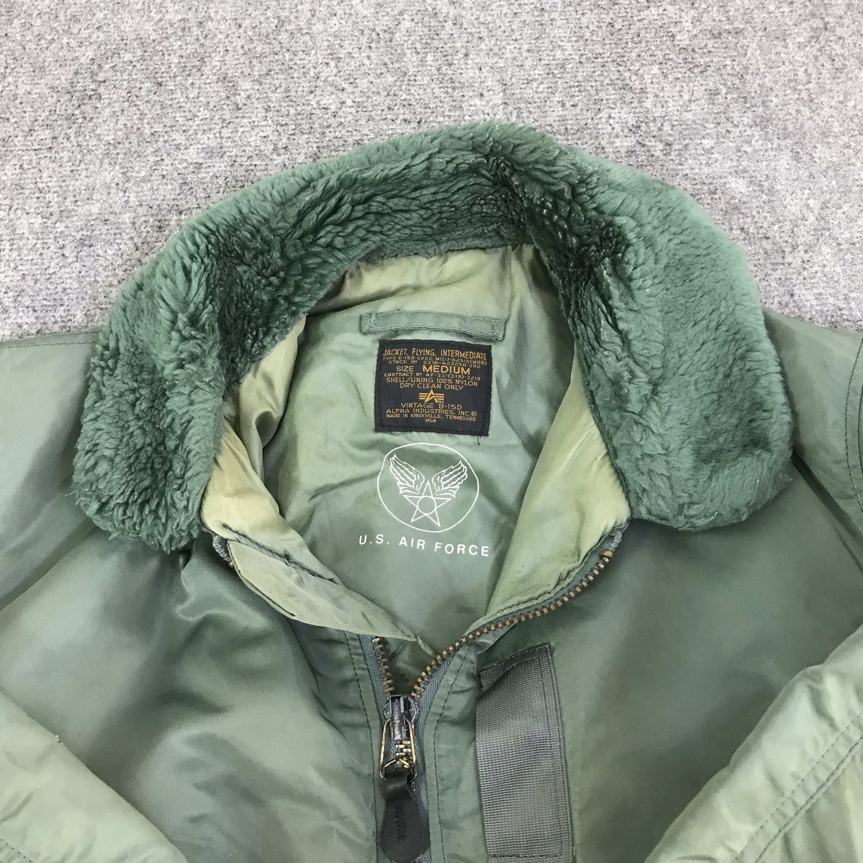 Alpha Industries VTG ALPHA INDUSTRIES DISTRESSED BOMBERS FADED JACKET K116B20 Size US M / EU 48-50 / 2 - 8 Thumbnail