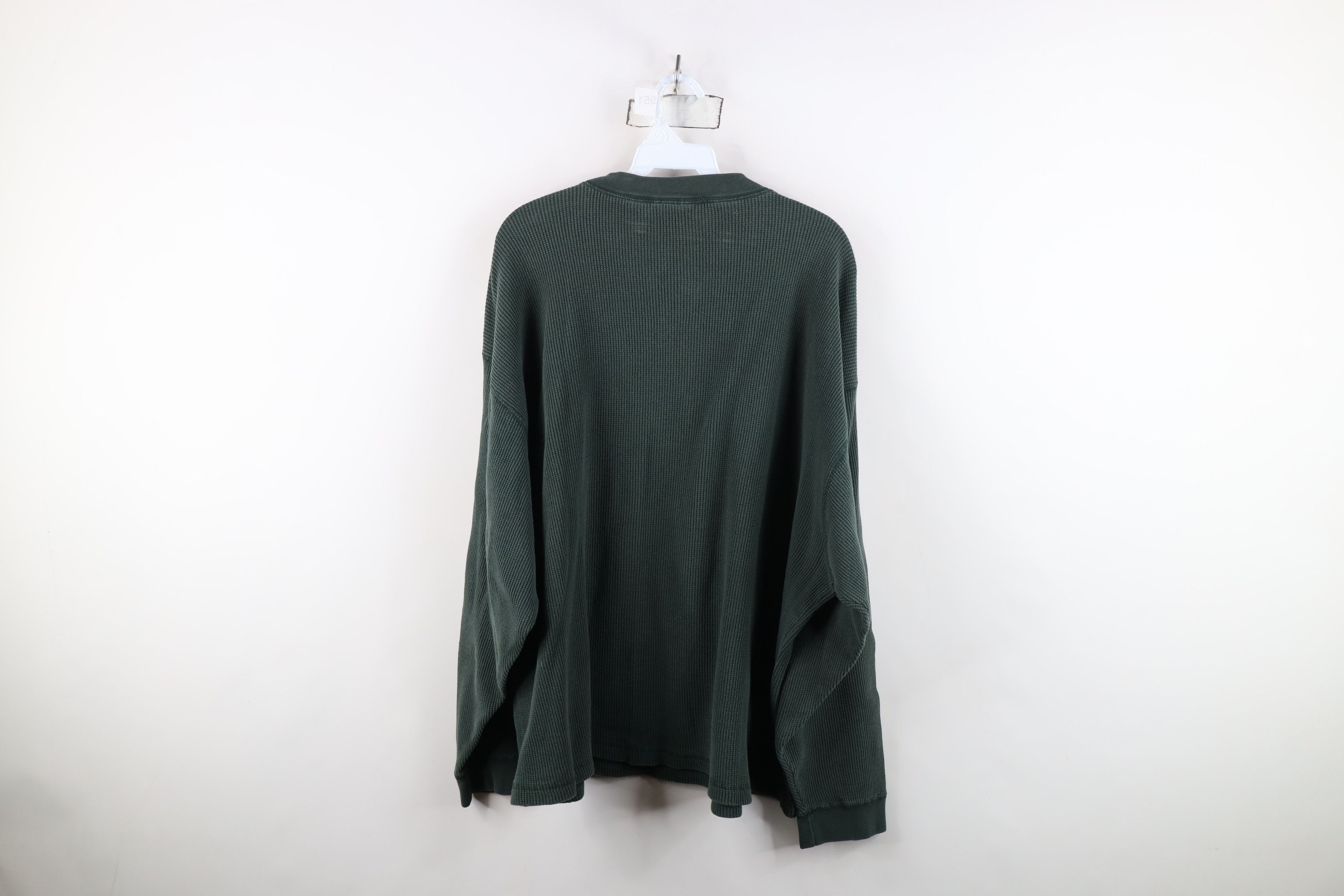 Vintage Vintage 90s Streetwear Waffle Long Sleeve Henley T-Shirt Size US XXL / EU 58 / 5 - 10 Thumbnail