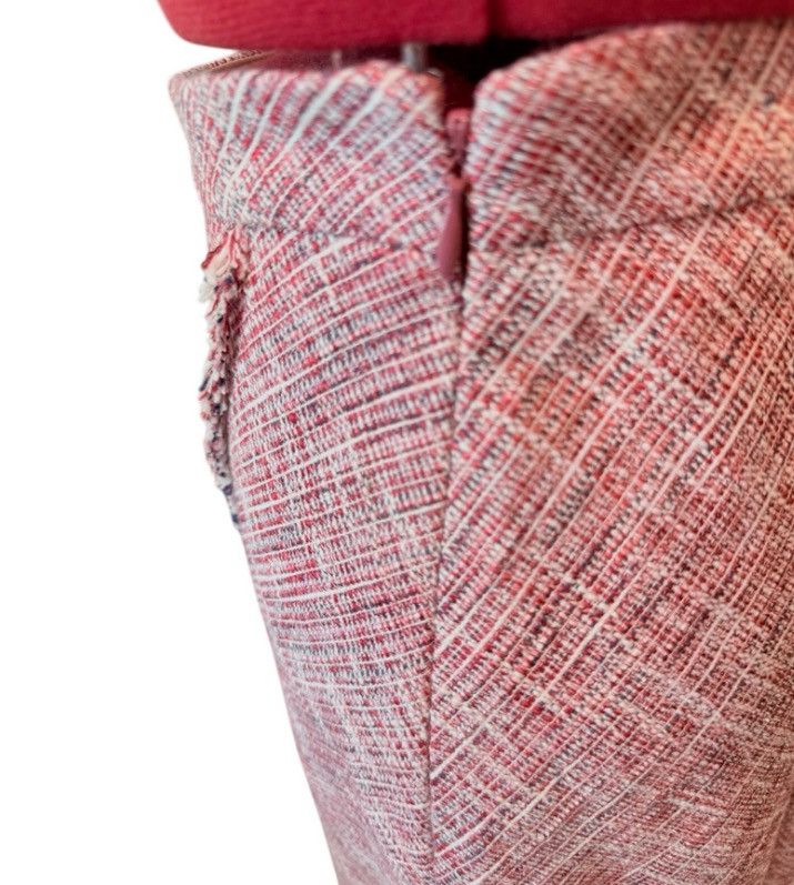 Banana Republic Banana Republic Pink Fringe Tweed Wrap Skirt – Size 12 – NWT Size 34" / US 12 / IT 48 - 4 Thumbnail