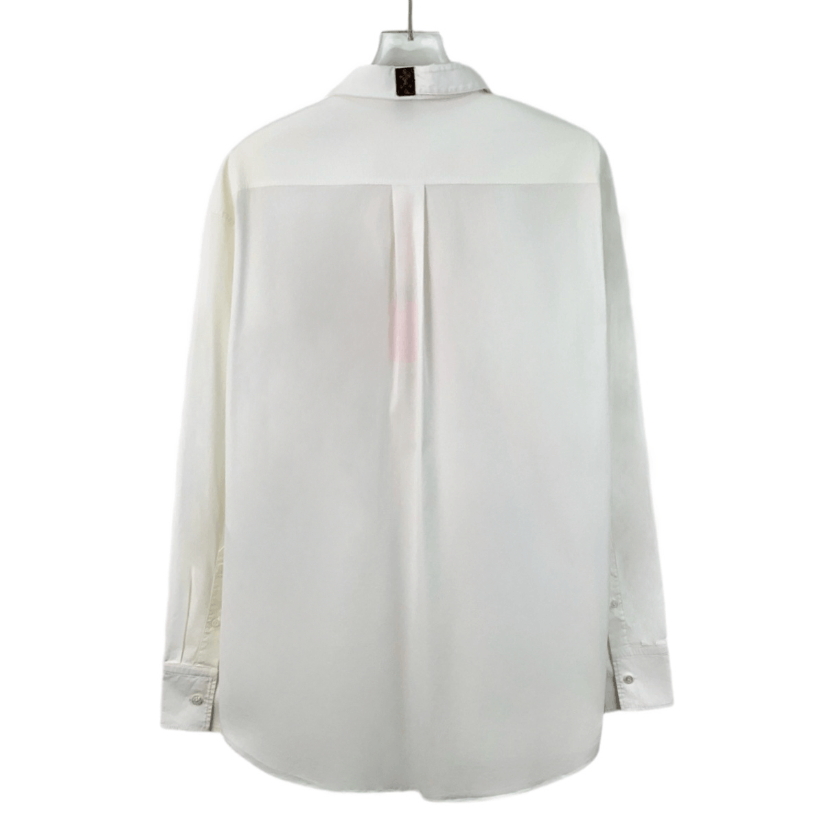 Louis Vuitton Louis Vuitton White Button-Up Shirt with Tie Detail (Size S) Size XS / US 0-2 / IT 36-38 - 8 Thumbnail
