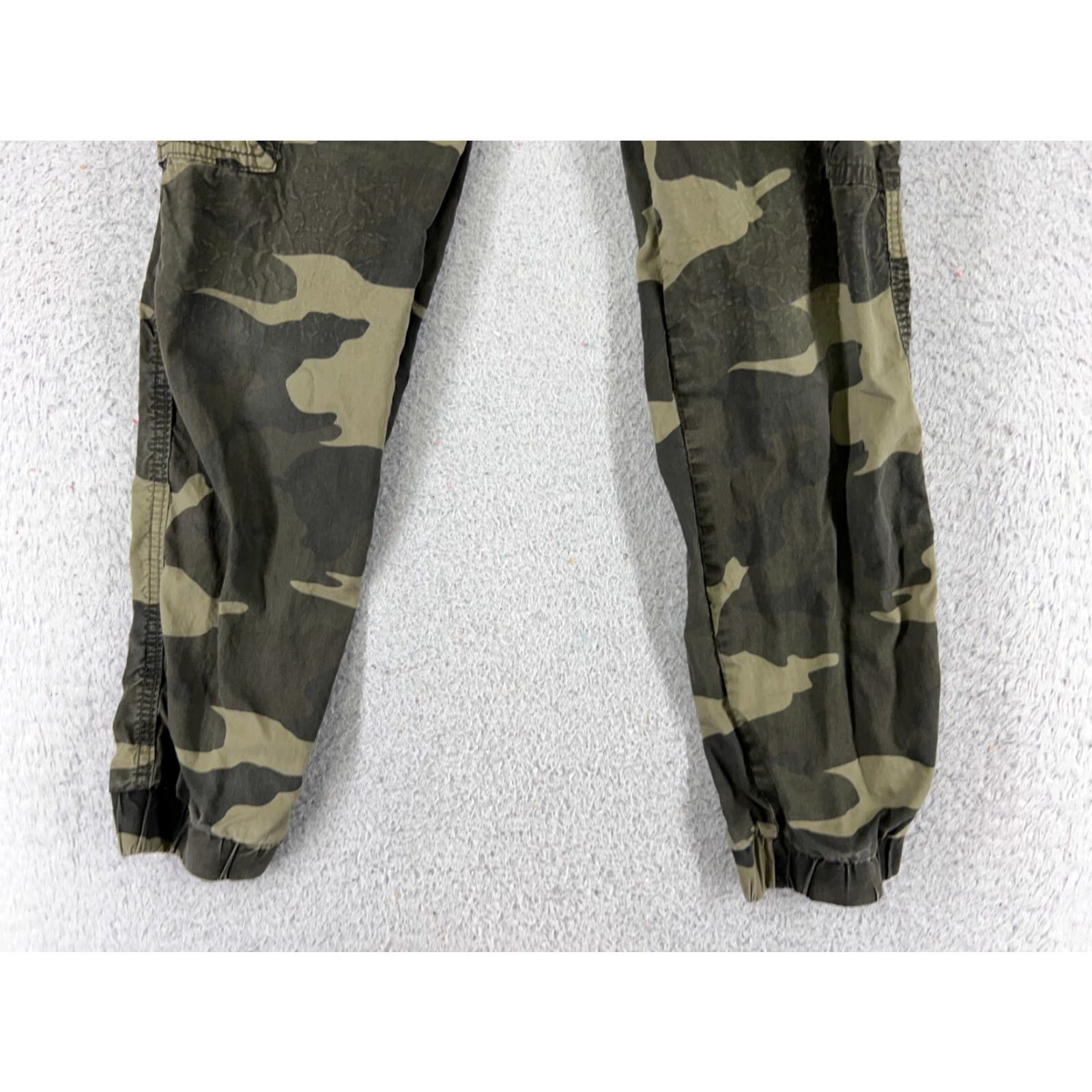 Cotton On Cotton On Jeans Womens Large Green Woodland Camo Jogger Cargo Denim 5-Pocket Regular Stretch Size 36" / US 14 / IT 50 - 2 Thumbnail