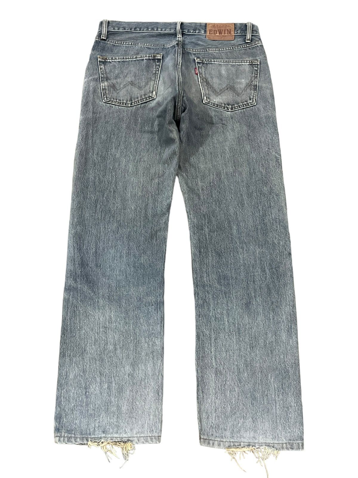Edwin Vintage Edwin Extra Extreme Fade Wash Distressed Loose Jeans Size US 32 / EU 48 - 7 Thumbnail
