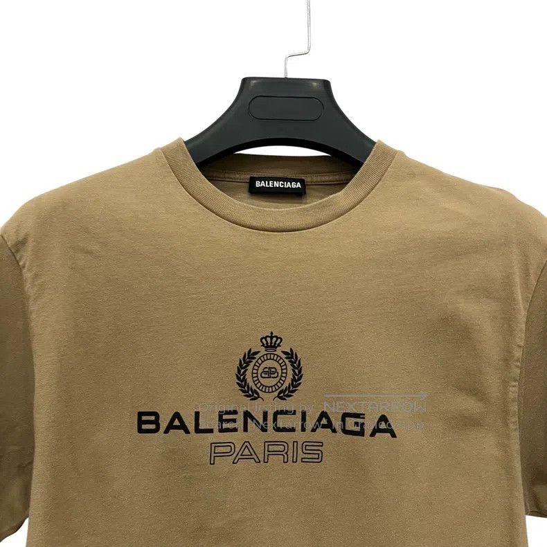 Balenciaga Balenciaga Brown wheat logo printed short-sleeve Size US XS / EU 42 / 0 - 2 Thumbnail