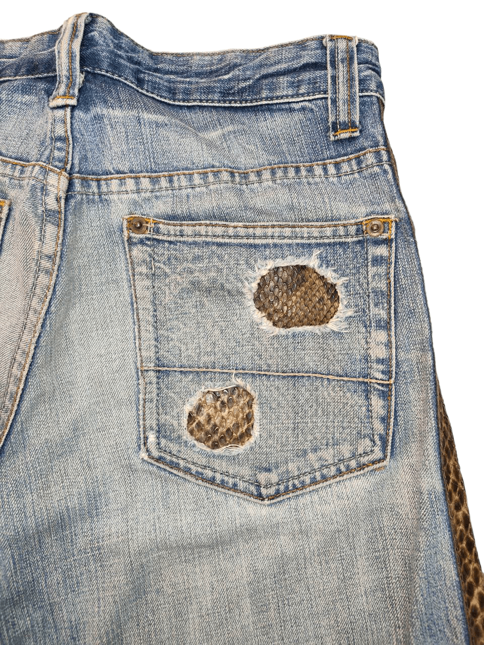 semanticdesign Semantic Side Tape Distressed Denim Size US 30 / EU 46 - 5 Thumbnail