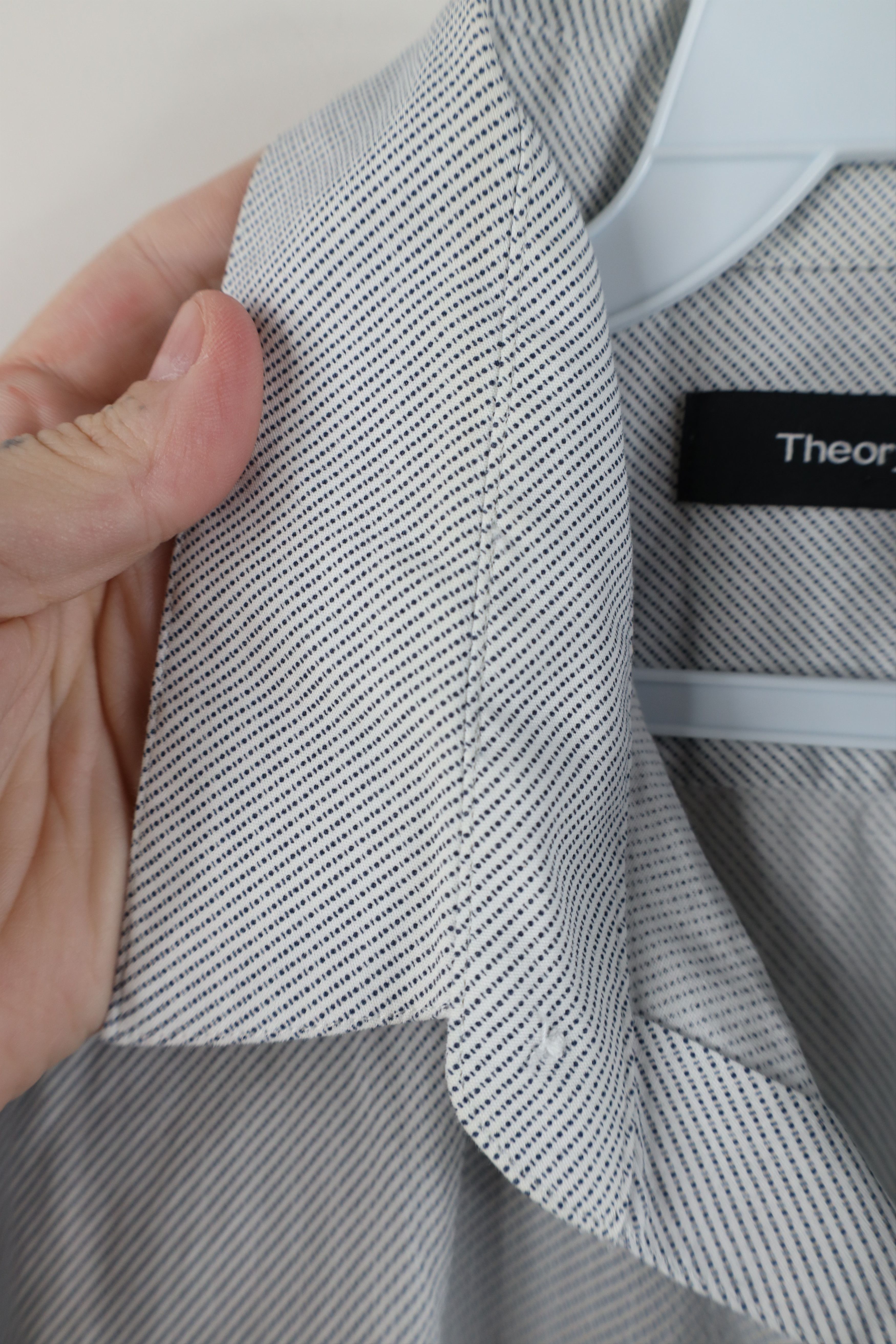 Theory Theory Twill Print Long Sleeve Collared Button Shirt Size US M / EU 48-50 / 2 - 5 Thumbnail