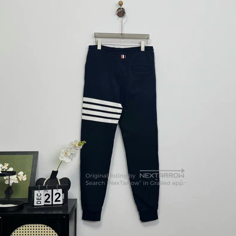 Thom Browne Thom Browne size 1 Navy blue four-striped pants Size US 39 - 2 Thumbnail