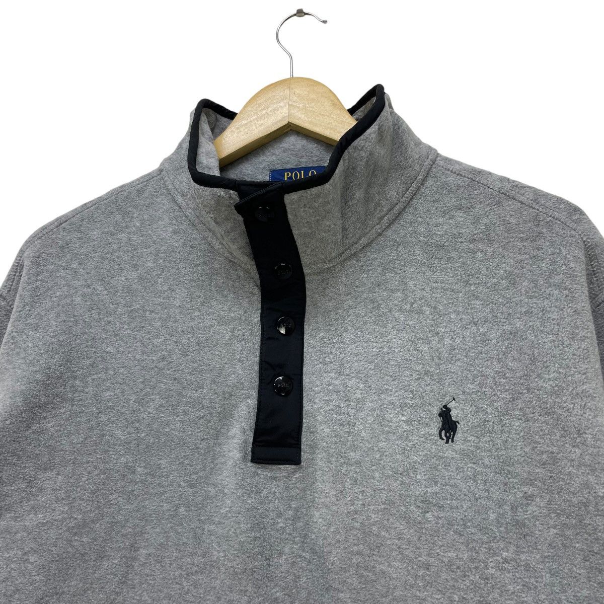 Polo Ralph Lauren × Ralph Lauren 💥Vintage Polo Ralph Lauren Half Snap Button Pull Over Size US XL / EU 56 / 4 - 3 Thumbnail