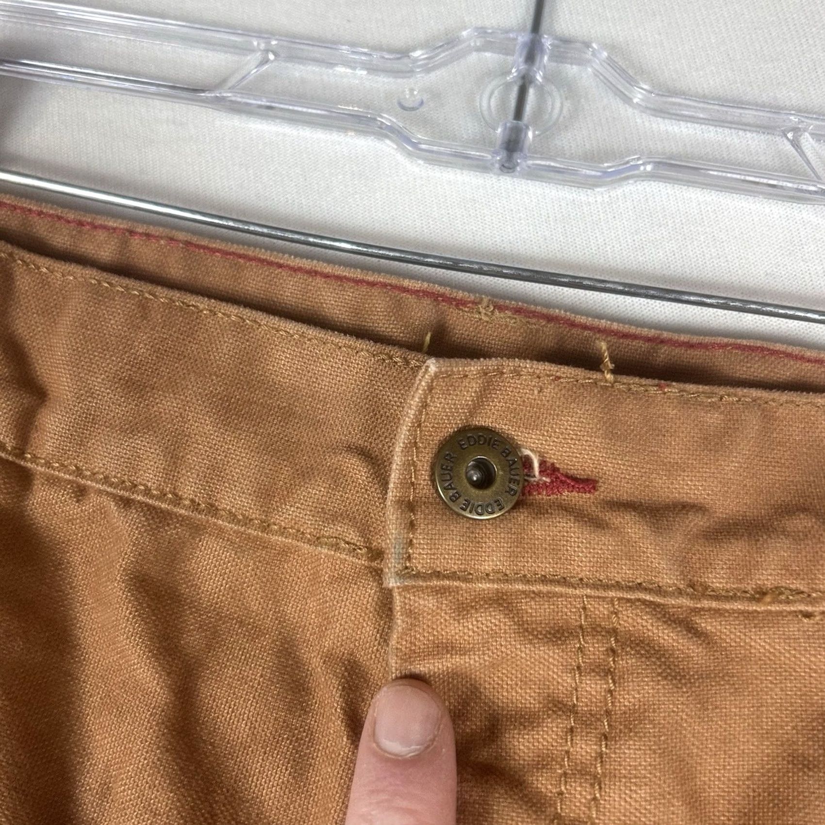 Eddie Bauer Eddie Bauer Chino Pants Mens 38 Brown Khaki Casual Workwear Straight Leg 32in Inseam Comfort Pockets Regular Fit Size US 38 / EU 54 - 7 Thumbnail