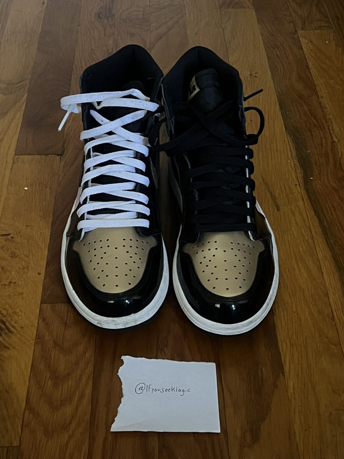 Jordan Brand Jordan 1 Retro High NRG Patent Gold Toe Size US 11 / EU 44 - 1 Thumbnail