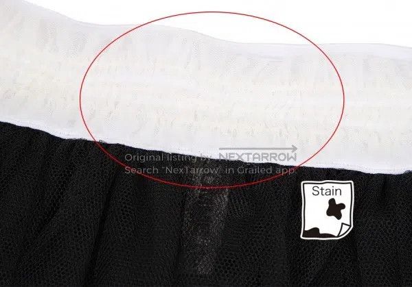 Comme des Garcons Comme Des Garcons size M Black Vintage Tulle Design Skirt Size 23" - 4 Thumbnail