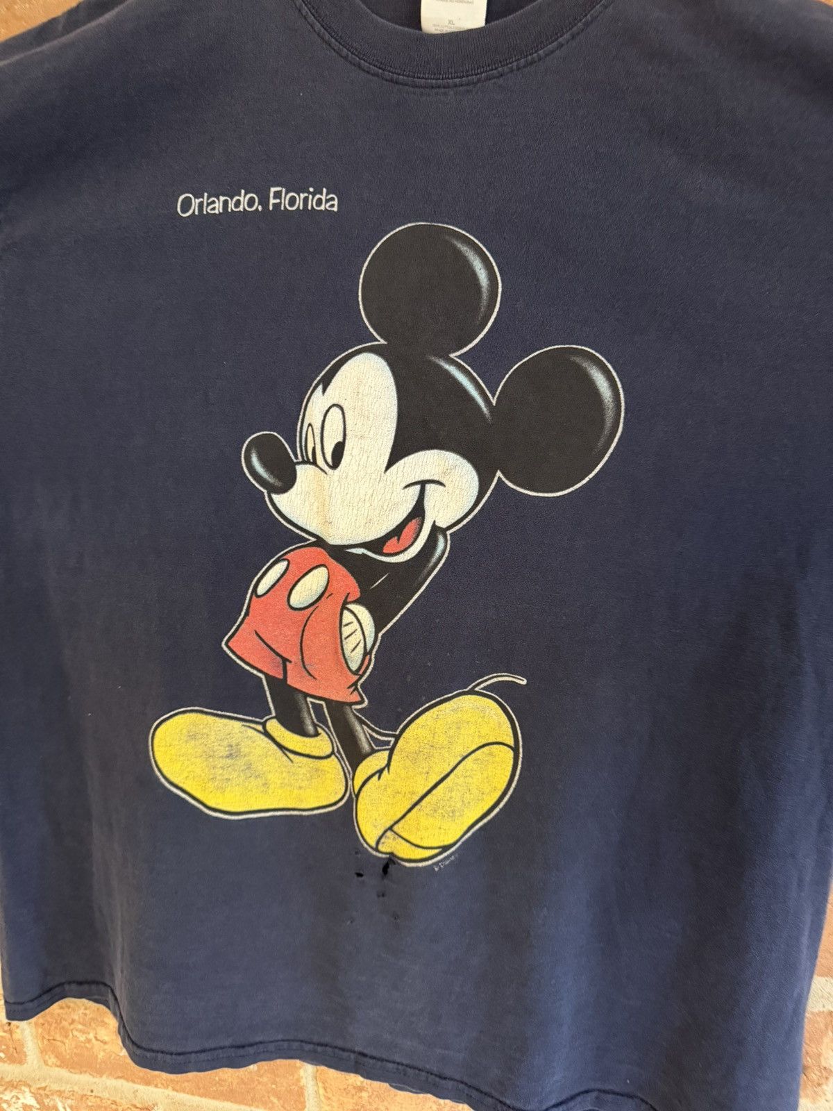 Disney 🔥Vintage/Distressed Mickey Mouse Orlando T Shirt🔥 Size US XL / EU 56 / 4 - 6 Thumbnail