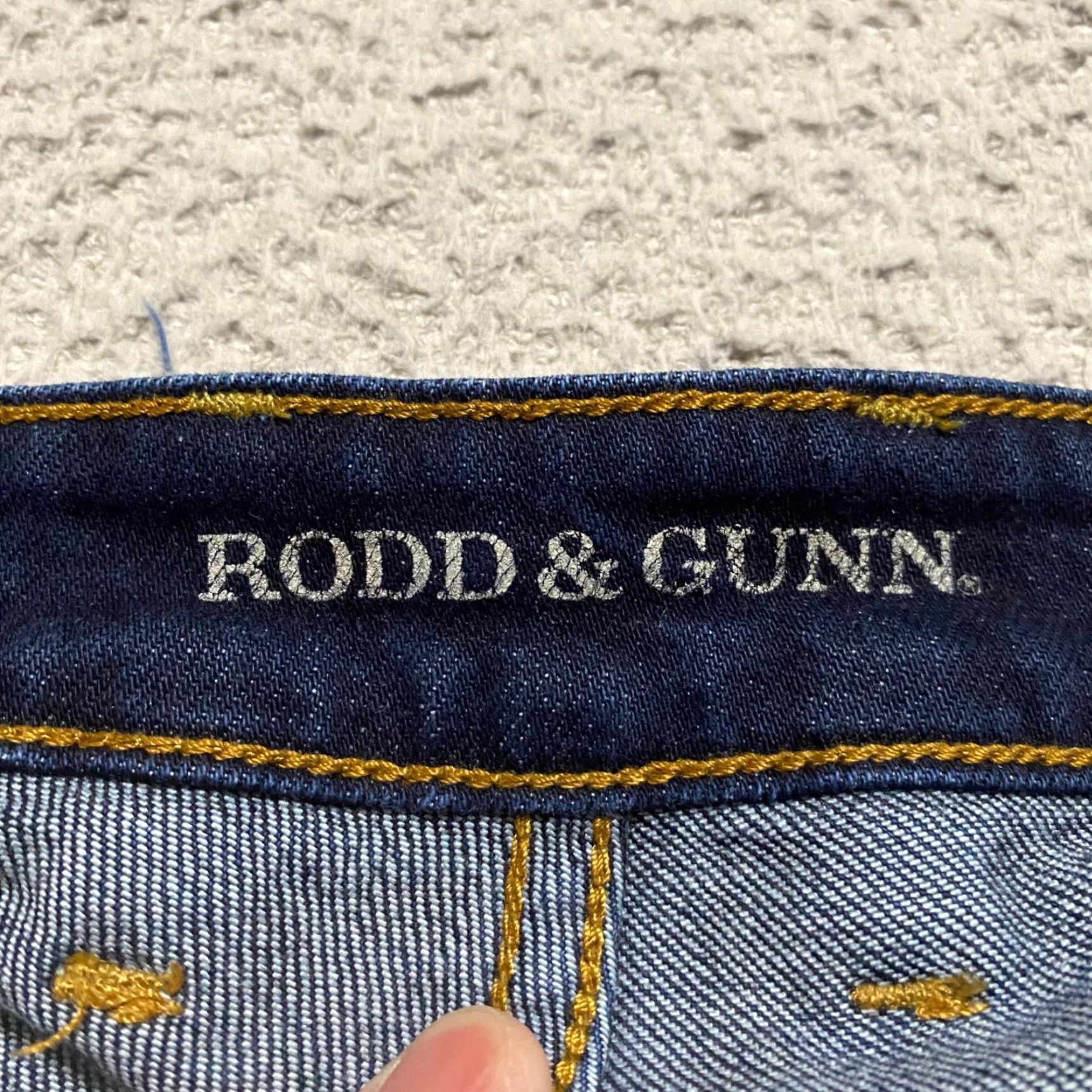 Rodd & Gunn Rodd & Gunn Jeans Mens Regular Straight 36 Blue Denim Dark Wash Mid Rise Casual Pants Size US 36 / EU 52 - 3 Thumbnail