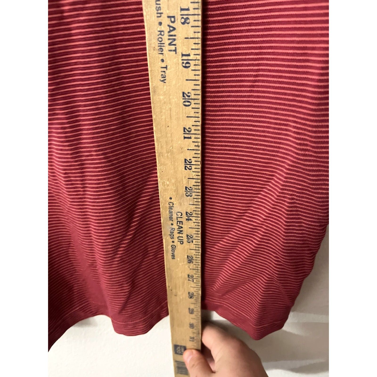 Van Heusen VAN HEUSEN Polo Shirt Red Striped Short Sleeve Men L Size US L / EU 52-54 / 3 - 4 Thumbnail