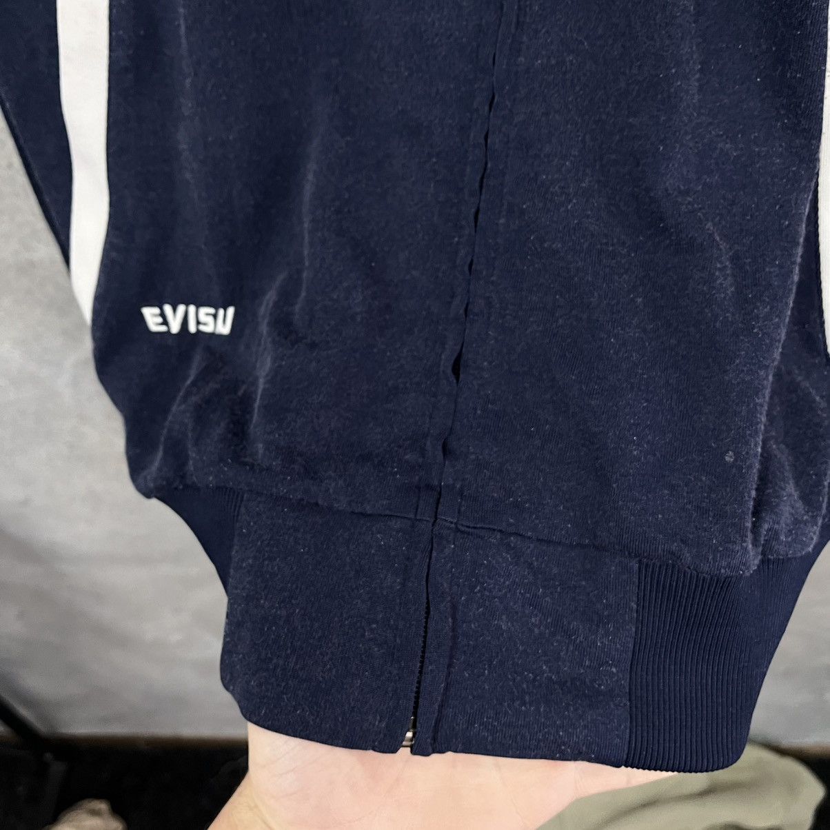 Evisu Men’s Evisu Wool Mock Turtleneck Full Zip Embroidered Sz: L Size US L / EU 52-54 / 3 - 13 Thumbnail