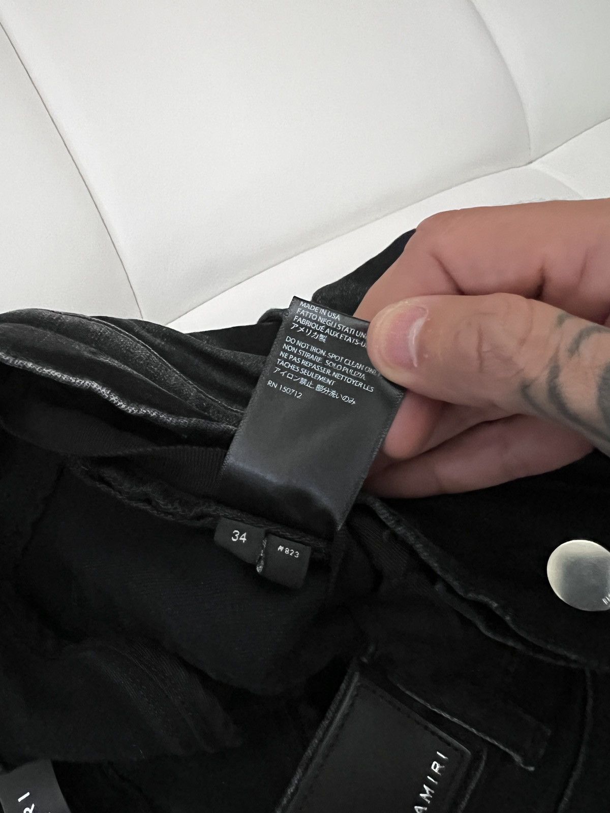 Amiri Amiri pink patch mx1 jeans Size US 34 / EU 50 - 9 Thumbnail