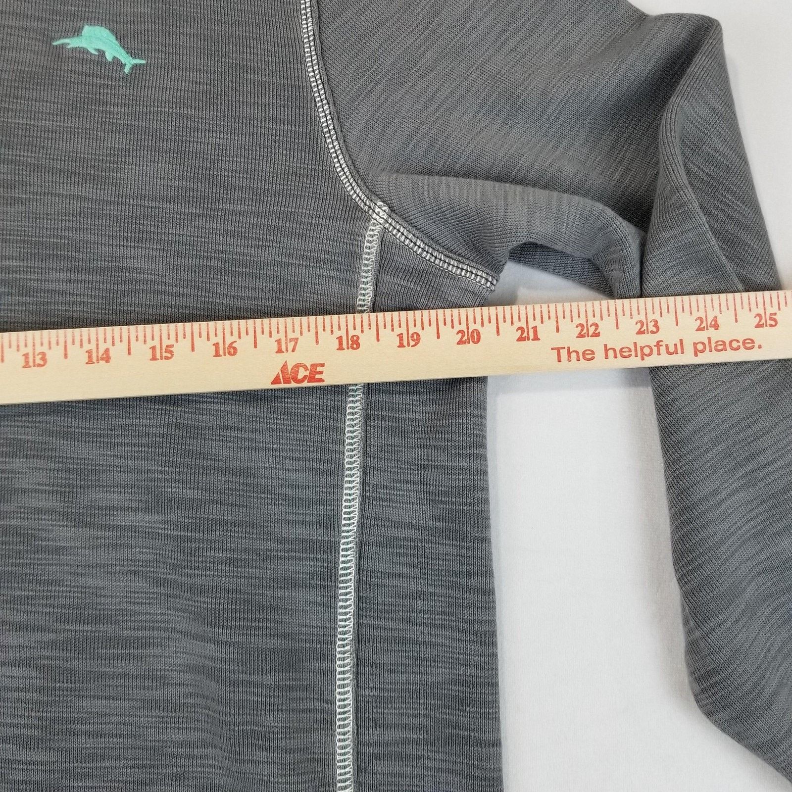 Tommy Bahama Tommy Bahama Tobago Bay Half Zip Men’s Small Gray Aqua Size US S / EU 44-46 / 1 - 11 Thumbnail