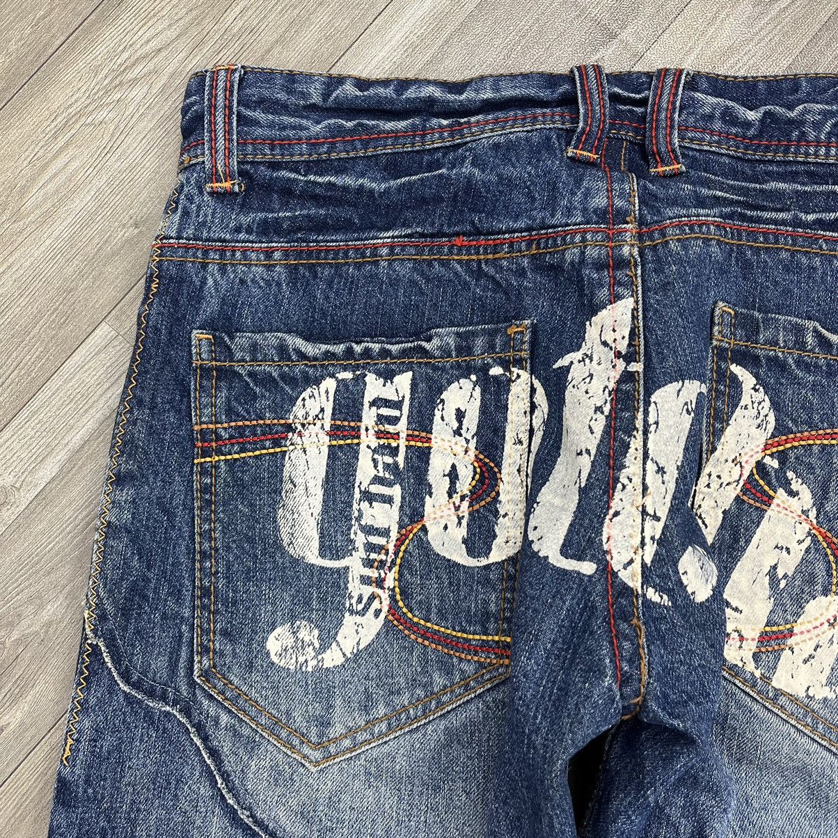 Gotcha × Vintage Vintage Gotcha Big Logo Distressed Faded Denim Jeans Size US 32 / EU 48 - 5 Thumbnail