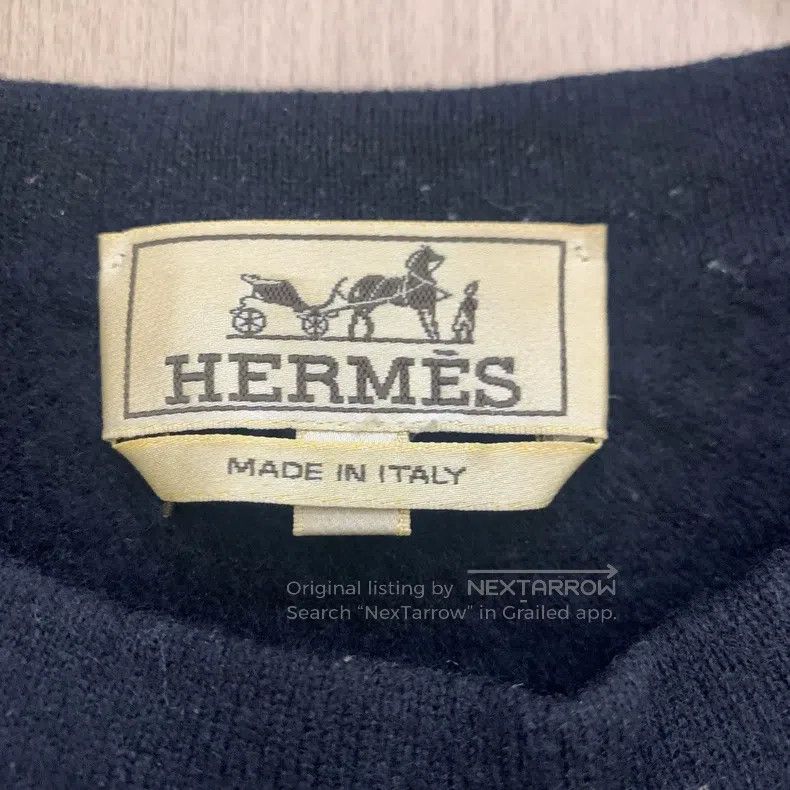 Hermes Hermes Men's dark blue zip-up knitted cardigan, 80% cashme Size US L / EU 52-54 / 3 - 3 Thumbnail