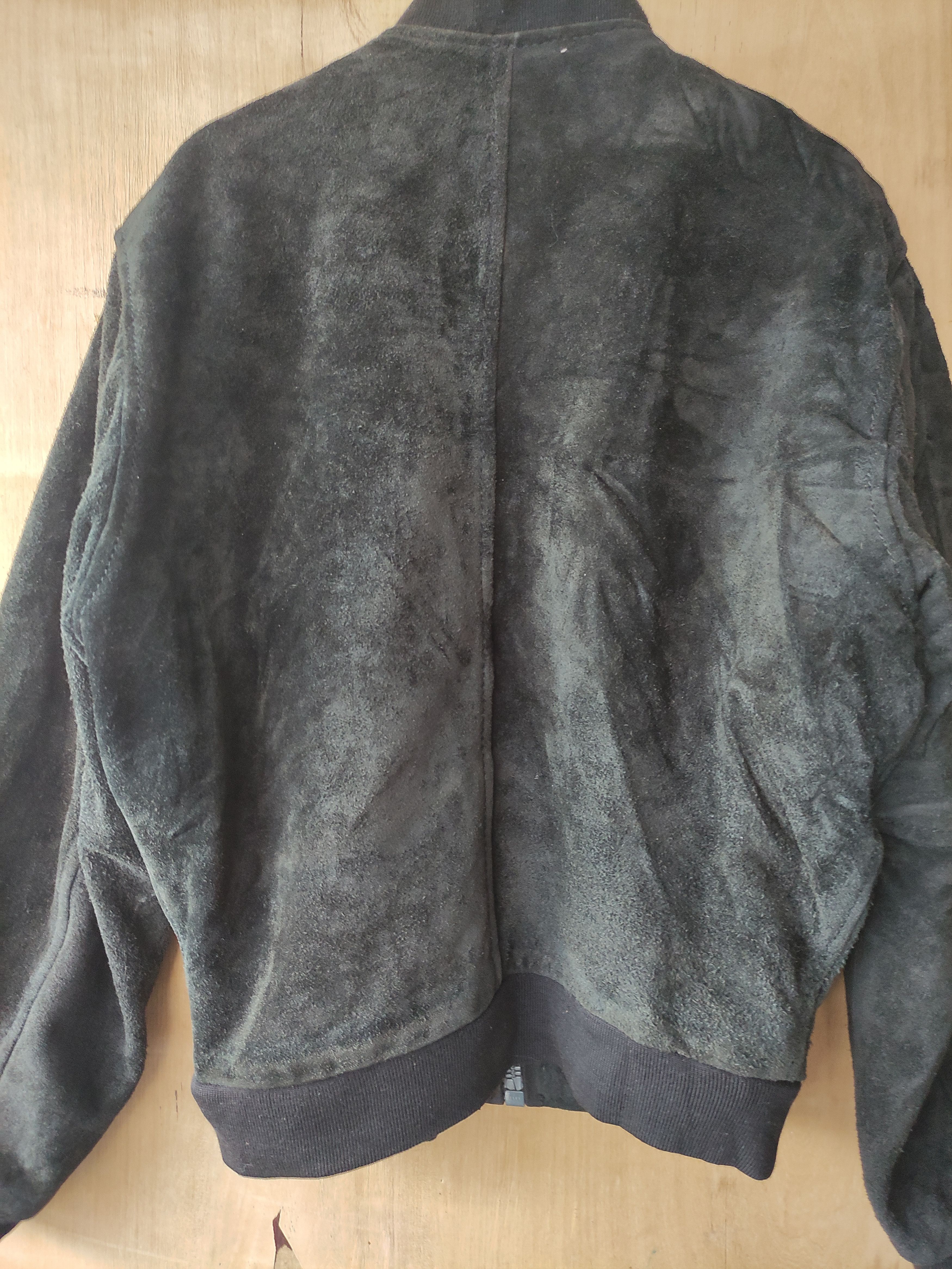 Vintage 80's CHIPIE SUEDE LEATHER BOMBER JACKET RIRI ZIPPER Size US M / EU 48-50 / 2 - 8 Thumbnail