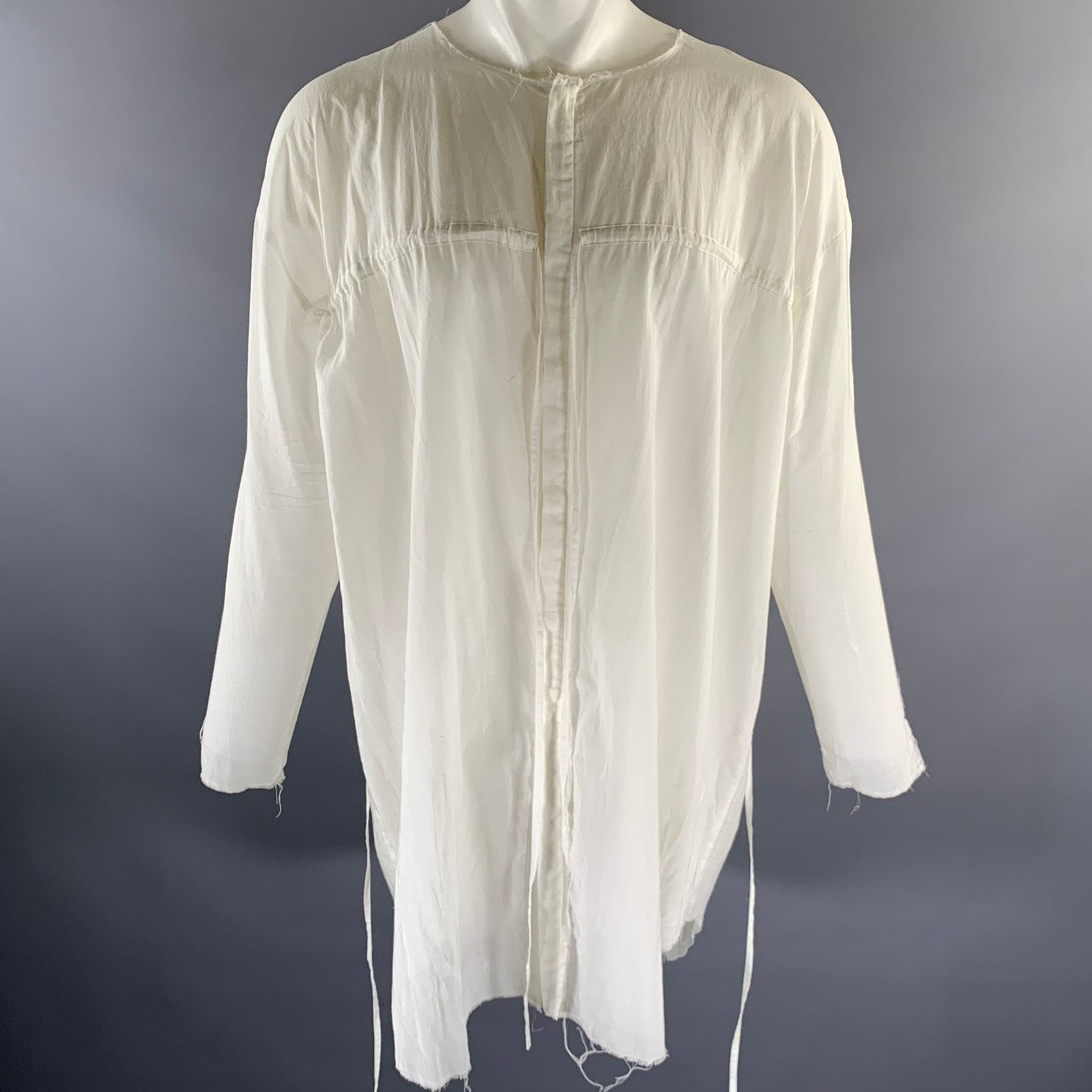 Other ASKYY TOKYO Size M White Silk Blend Long Sleeve Shirt Size US M / EU 48-50 / 2 - 5 Thumbnail