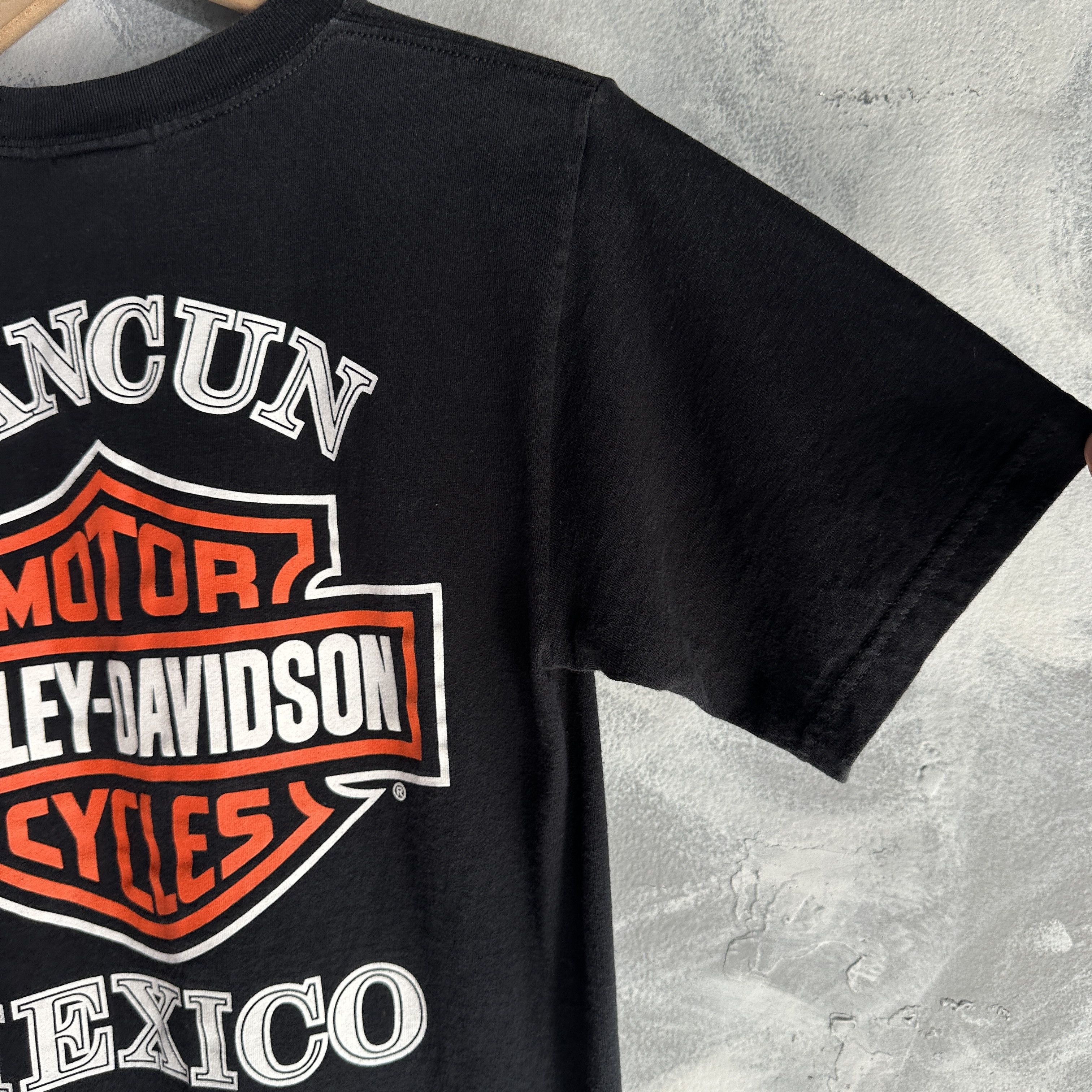 Harley Davidson Vintage Harley Davidson T Shirt Mens Small Black Cancun Size US S / EU 44-46 / 1 - 8 Thumbnail