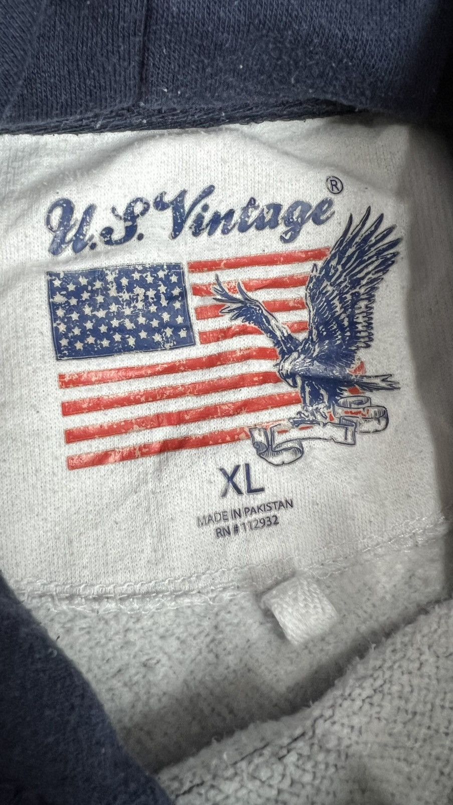 Vintage Hoodie Flag Very Nice Design Size US XL / EU 56 / 4 - 7 Thumbnail