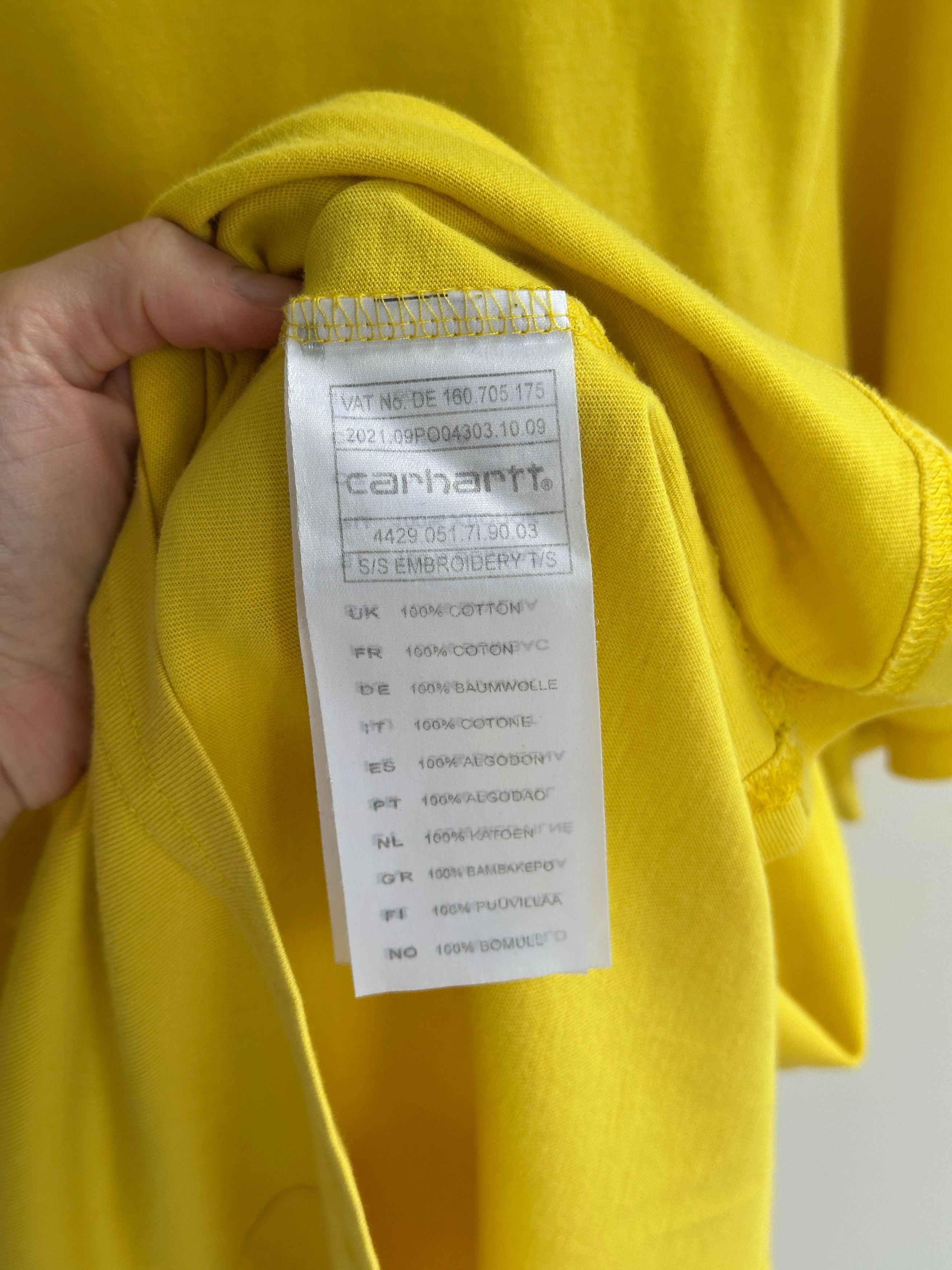 Carhartt Carhartt Yellow Logo Tee Size US L / EU 52-54 / 3 - 5 Thumbnail