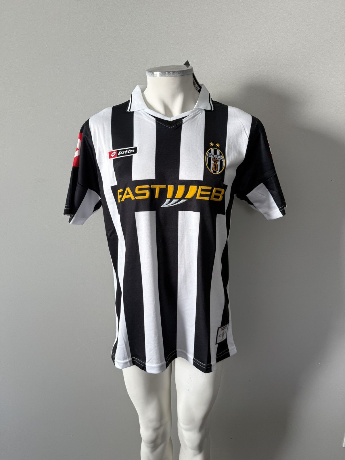 Maillot Juventus Domicile 2001-2002 - Taille L - Lotto Fastweb - Occasion