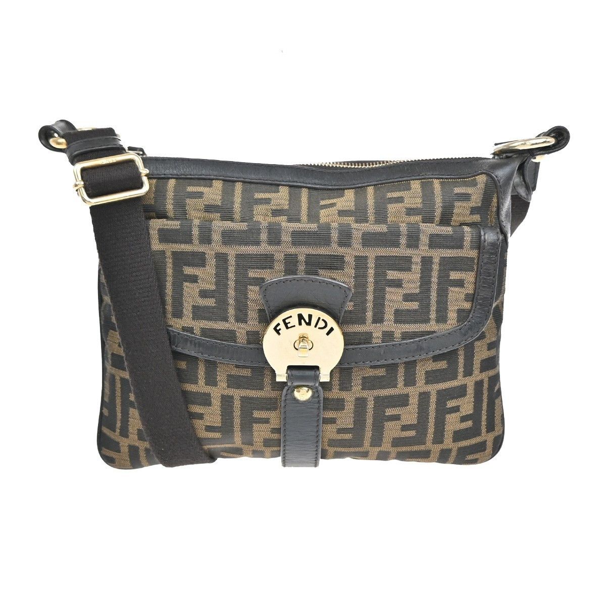Fendi Fendi Chef Zip Crossbody Bag Zucca Canvas Size ONE SIZE - 1 Thumbnail