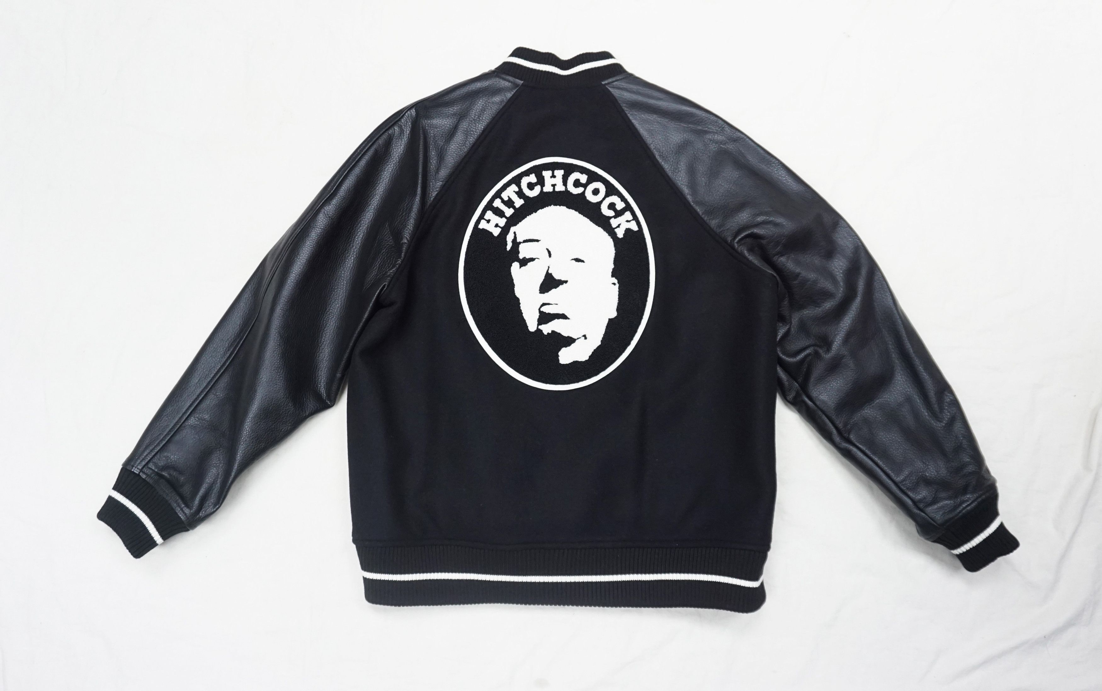 Designer × Japanese Brand × Undercover 22AW Undercover "Alfred Hitchcock" Leather Varsity Jacket Size US M / EU 48-50 / 2 - 3 Thumbnail