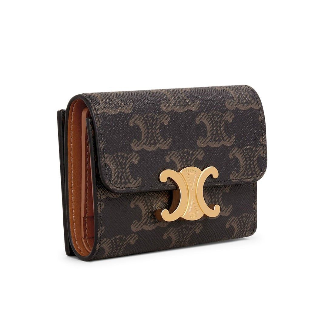 Celine CELINE Tan Compact Wallet New & Authentic Size ONE SIZE - 2 Thumbnail