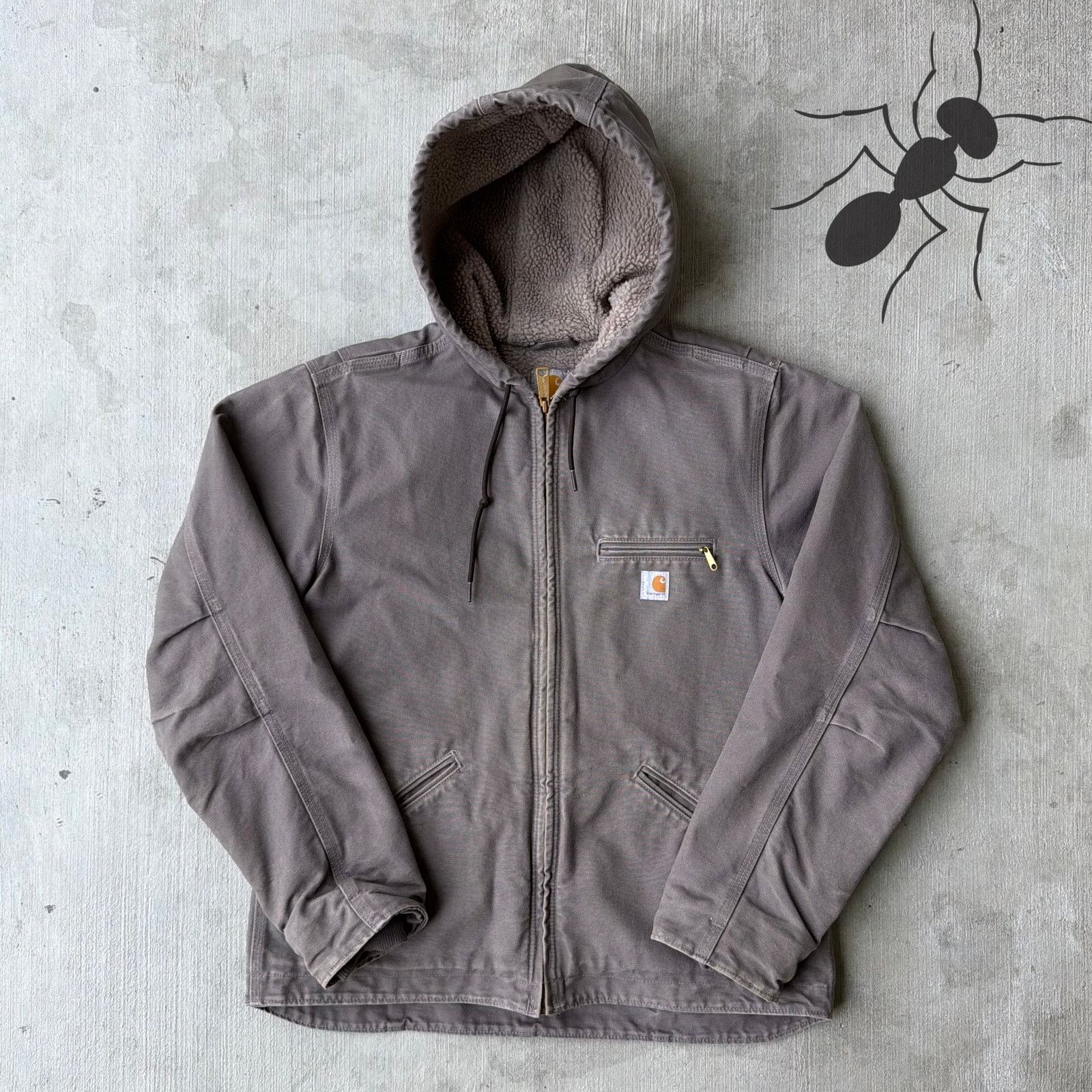 Carhartt × Vintage Carhartt WOMENS WJ141 light brown sierra work wear jacket Size US M / EU 48-50 / 2 - 1 Thumbnail